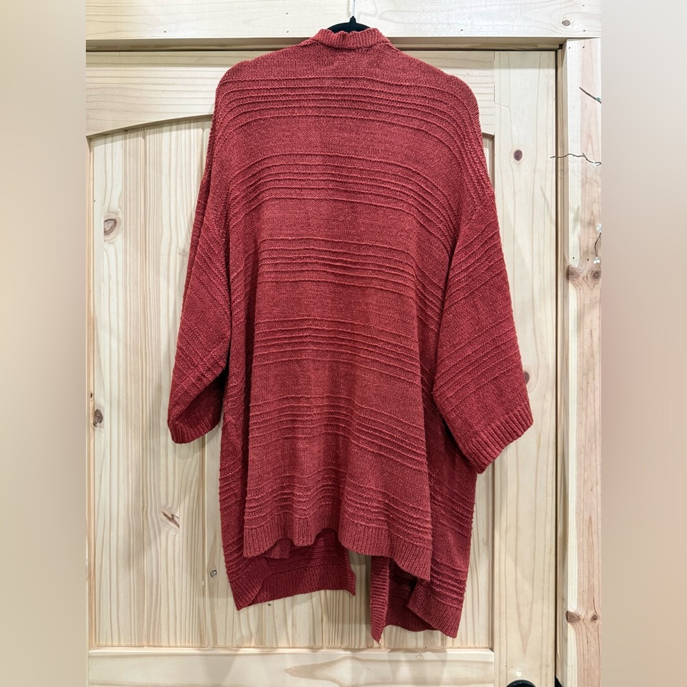 Old Navy Brick Red Open-Front Knit Cardigan - Picture 7 of 7